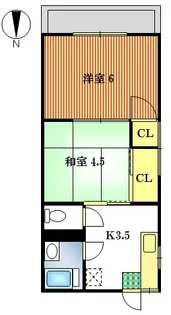 シオンハウス【1階】の間取り
