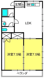 メゾンドカンパニュ【2階】の間取り
