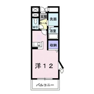プランドール朝倉【2階】の間取り