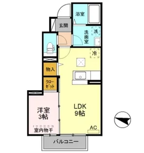 イーストヴィレッジ A【1階】の間取り