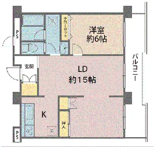 ストークマンション福井【13階】の間取り