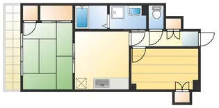 フロール川村【2階】の間取り