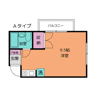 ベルジュ壱番館【3階】の間取り