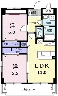 カーサ ダ・ヴィンチ【2階】の間取り