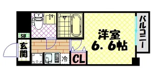 ワールドアイ阿波座WEST【7階】の間取り