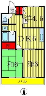 ルナマンション【2階】の間取り