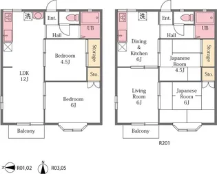 エクセル東松山【1階】の間取り