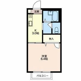 ワン・ブランチ【2階】の間取り