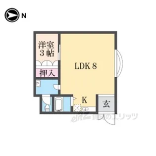 アートハウスなら【1階】の間取り