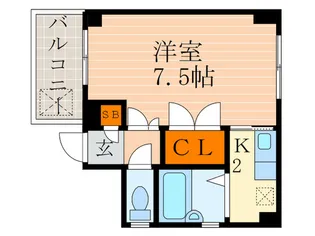 ハイツクリオネ【5階】の間取り
