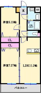 メゾン ド シュシュ【4階】の間取り