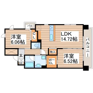 メトロメゾン太子堂【5階】の間取り