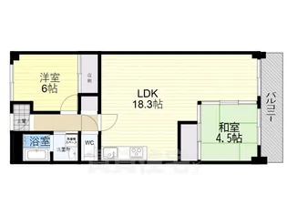 桂川ハイツ2号館【9階】の間取り