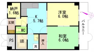 セントラルリバー祇園【6階】の間取り