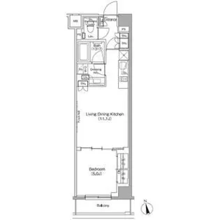 ザ・パークハビオ高円寺レジデンス【4階】の間取り