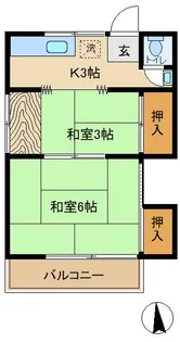 小黒荘【2階】の間取り