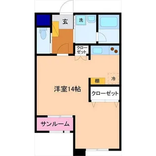 ビルーチェA棟【1階】の間取り