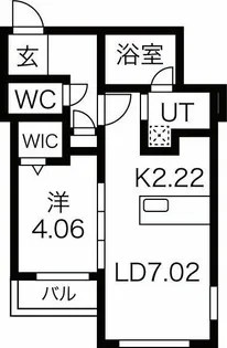 ヴァンテール月寒東【2階】の間取り