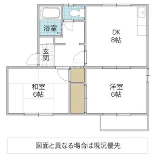 サバーブ B棟【1階】の間取り