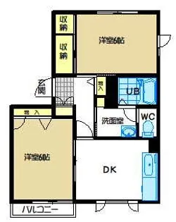 ベルデ・ディアスI【2階】の間取り