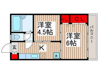 石川コーポ【3階】の間取り