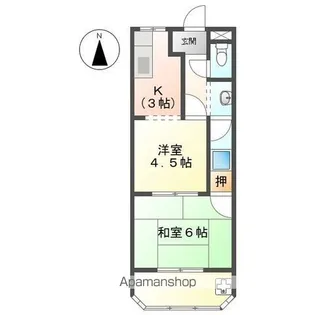 ハインスハイムIII【1階】の間取り