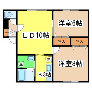 ハイツクレール【1階】の間取り