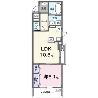 ブライトリーフ【2階】の間取り