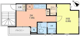 GH共進町アパートメント【3階】の間取り
