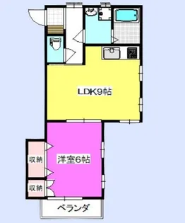 サニーサイド【1階】の間取り