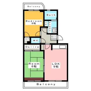 ラフィネ法連【1階】の間取り