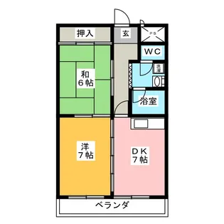 サンセジュール東別院【3階】の間取り