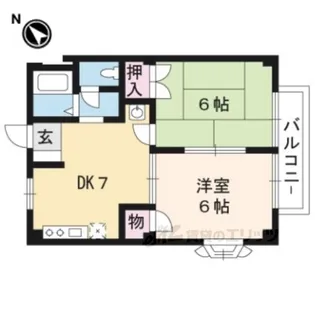 ルミエールB【1階】の間取り