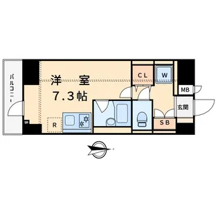 コンテント府中【3階】の間取り