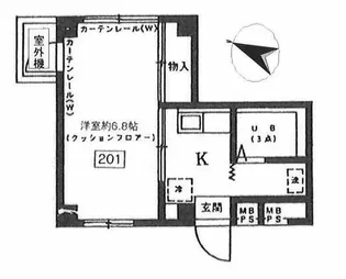 向丘ハウス【2階】の間取り