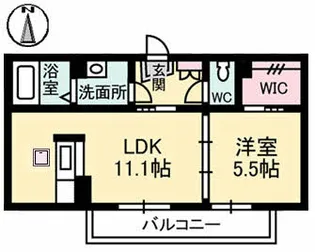 グランディール新山口 C棟【2階】の間取り