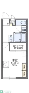 レオパレスしんでん中山【1階】の間取り