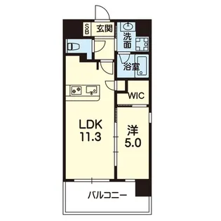K-Smart新大江【8階】の間取り