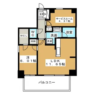 Kamiya Bldg 東桜【4階】の間取り