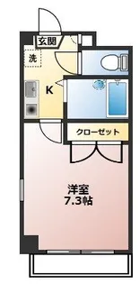 チャンティックモモハマ【3階】の間取り