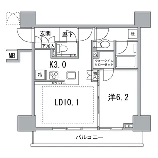東京ベイシティタワー【15階】の間取り