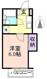 メゾンフェリス栄谷A【2階】の間取り