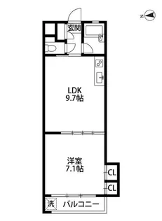 シャレー祐天寺カワベ第7【2階】の間取り