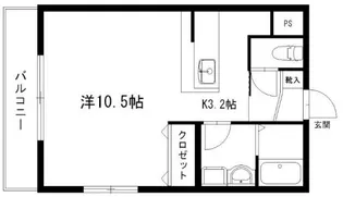 グランストーク篠ヶ瀬【3階】の間取り