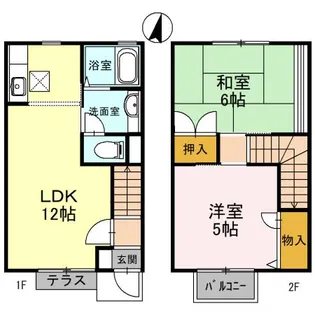 アネックス D【1階】の間取り