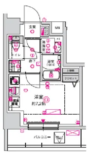 クレスト タップ 川崎港町【9階】の間取り