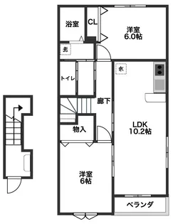 エクセレントヴィラ【2階】の間取り