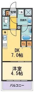 プレジオ西宮【7階】の間取り
