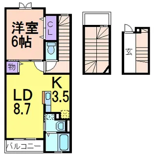 AKANE【3階】の間取り