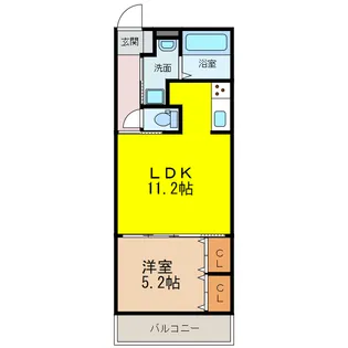 クワトロアンジュ【1階】の間取り